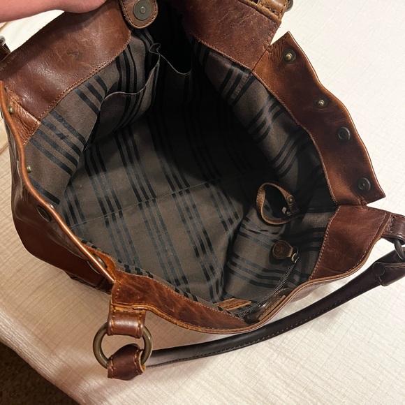 FRYE Melissa Purse or Tote Bag. Cognac Color - Picture 6 of 12